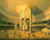 卡纳莱托 : 伦敦雷內拉的圆形大厅內部
