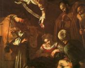米开朗基罗 梅里西 德 卡拉瓦乔 : 基督诞生和圣弗兰西斯及对劳伦斯