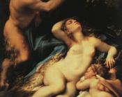 科雷乔 : Venus and Cupid with a Satyr