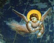 乔托 迪 邦多纳 : The Flight into Egypt Scenes from the Life of the Virgin (Detail of an Angel)