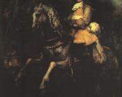 伦勃朗 - Frederick Rihel on Horseback