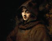 伦勃朗 : Rembrandt's son Titus, as a monk