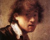 伦勃朗 : Rembrandt Self-Portrait