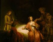 伦勃朗 : Joseph Accused by Potiphar's Wife