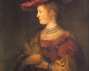 伦勃朗 - Portrait of Saskia van Uylenburgh