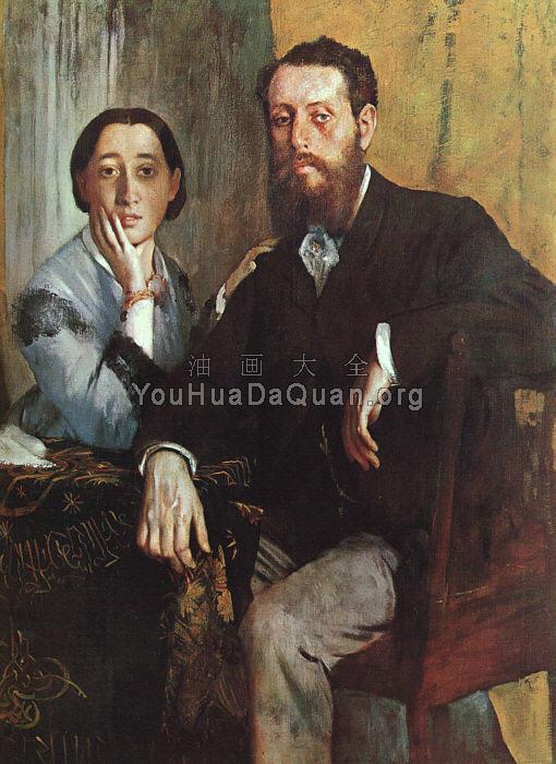 the duke and duchess morbilli - 埃德加·德加