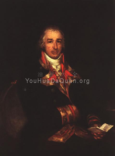 portrait of don jose queralto - 弗朗西斯科·德·戈雅