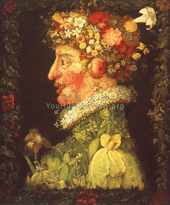 spring - 朱塞佩·阿沁波尔多 - 世界著名画家画作