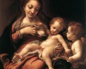 Virgin and Child with an Angel (Madonna del Latte) - 科雷乔