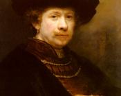 Portrait Of The Artist In A Flat Cap - 伦勃朗