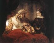 伦勃朗 : Jacob Blessing the Children of Joseph
