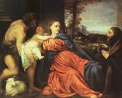 提香 : Holy Family and Donor