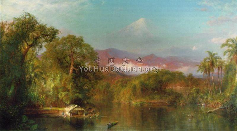 Chimborazo - 弗雷德里克·埃德温·丘奇 - 世界著名画家画作欣赏 - 油画艺术中心