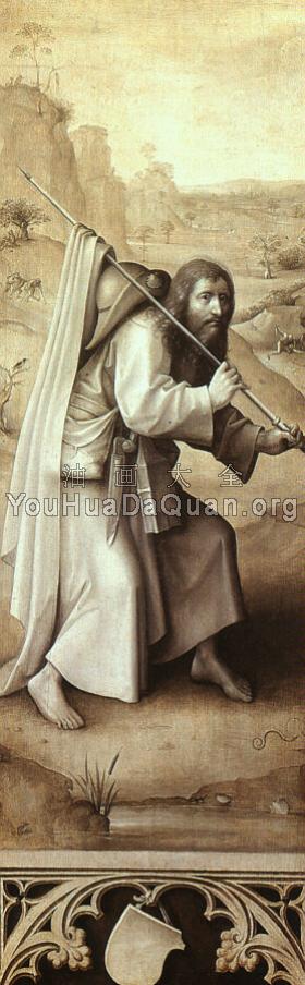 大圣杰姆斯,剩下的最后审判三联画左外翼 - 希罗尼穆斯·波希 - 世界著名画家画作欣赏 - 油画艺术中心