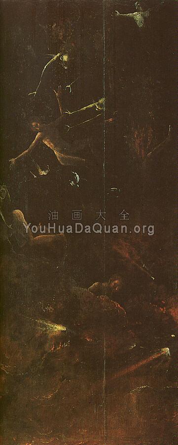 诅咒之秋, 从天堂和地狱面板通常归因于博世 - 希罗尼穆斯·波希 - 世界著名画家画作欣赏 - 油画艺术中心